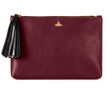 Tommy Burgundy Nappa Leather Pouch