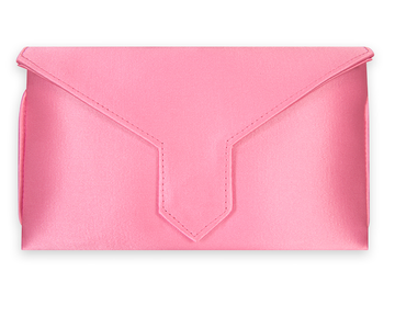 Charlie Bespoke Bubblegum Pink Silk Clutch