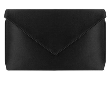 Abby Black Silk Clutch