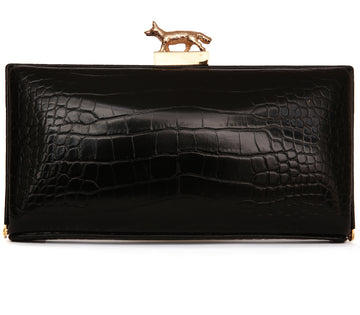 Violet Black Clutch