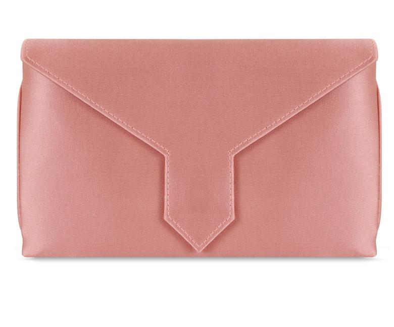 Charlie Bespoke Dusty Pink Silk Clutch