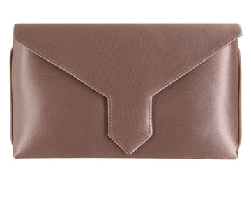 Charlie Bespoke Oyster Silk Clutch