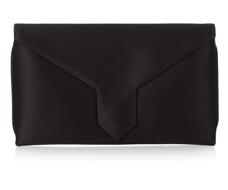 Charlie Bespoke Black Silk Clutch