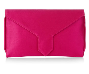 Charlie Bespoke Fuchsia Silk Clutch