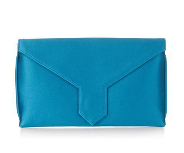 Charlie Bespoke Kingfisher Silk Clutch