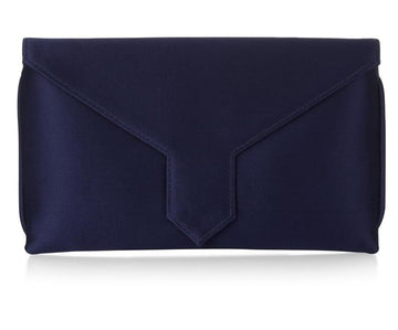 Charlie Bespoke Navy Silk Clutch