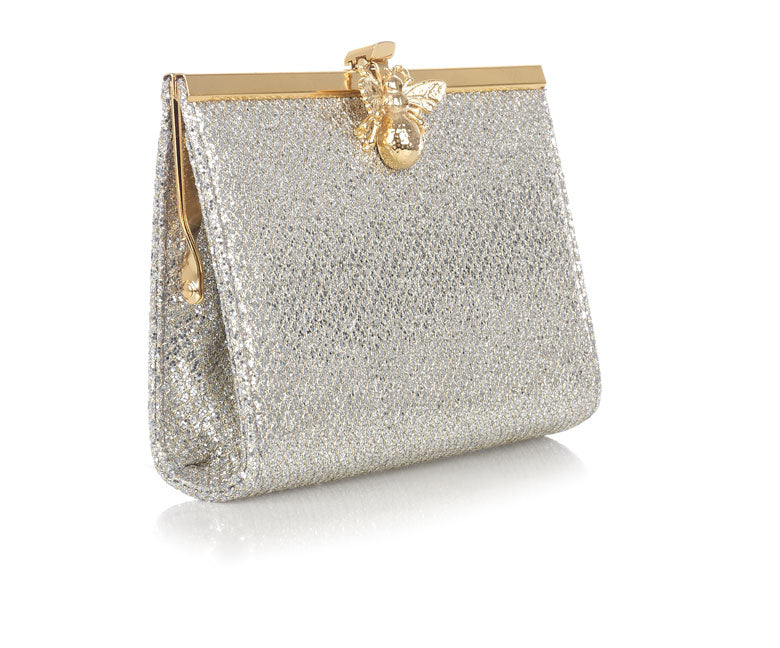 Coco Silver Glitter Handbag