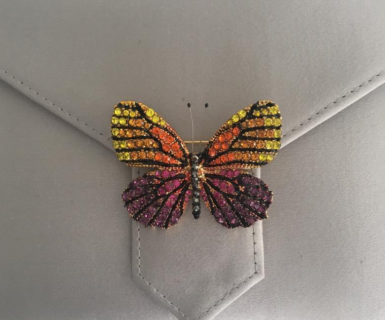 Charlie Bespoke Kingfisher Silk Clutch