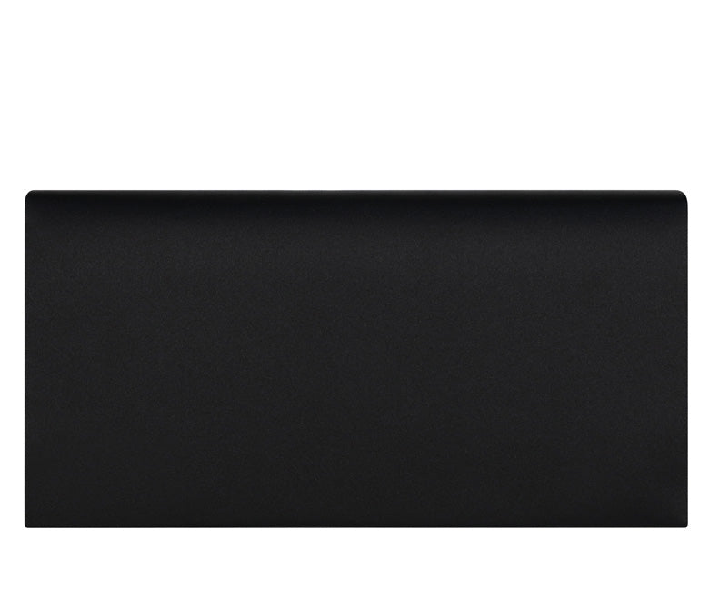 Daisy Black Silk Clutch