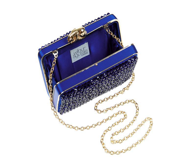 Flora Cobalt Blue Clutch - Wilbur & Gussie - 3