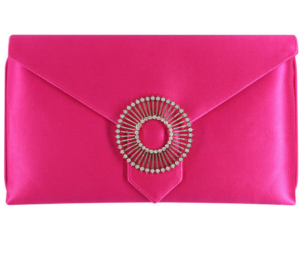 Edith Fuchsia Pink Classic Silk Clutch – Wilbur & Gussie