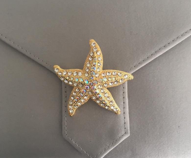 Charlie Bespoke Kingfisher Silk Clutch