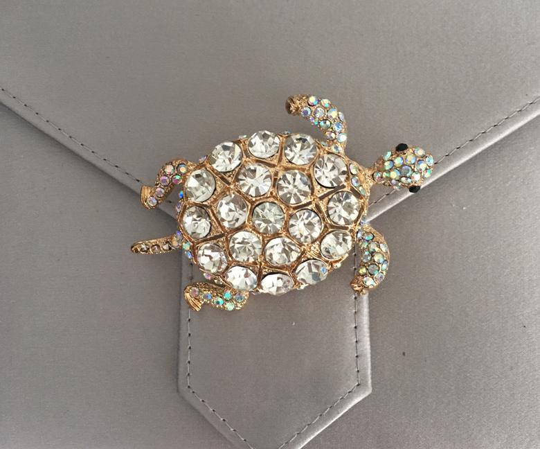 Charlie Bespoke Kingfisher Silk Clutch