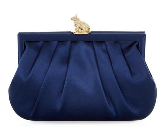 Lily Navy Corgi Clutch - Wilbur & Gussie - 1