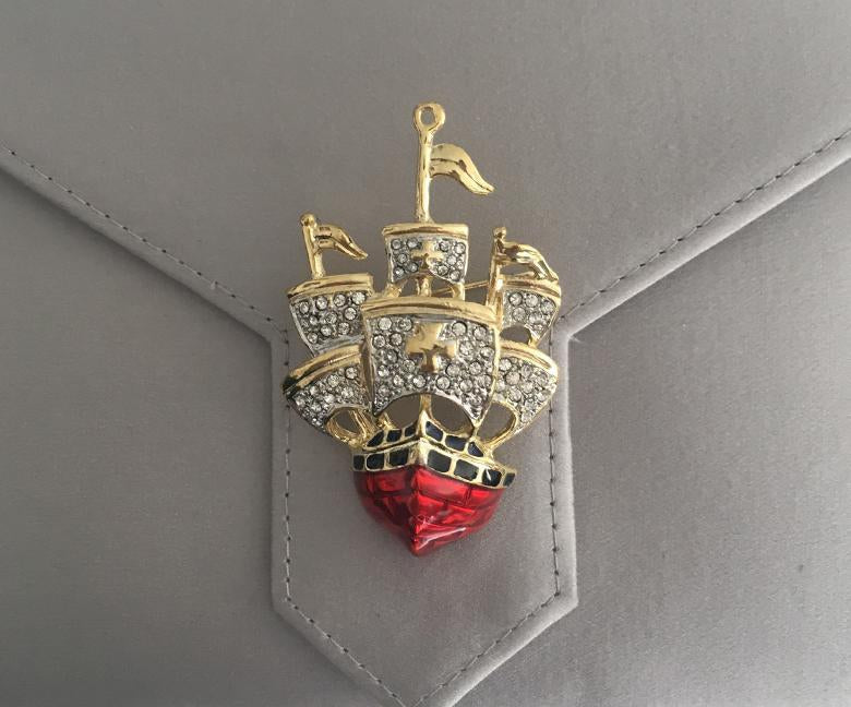 Charlie Bespoke Kingfisher Silk Clutch