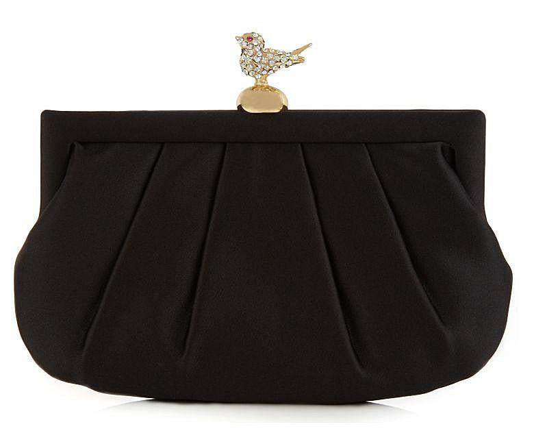 Margot Black Silk Clutch - Wilbur & Gussie - 2